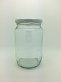 2lb Round Jam Jar with 82mm white twist lid