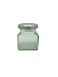130ml Square Food Jar with 53mm Silver lid