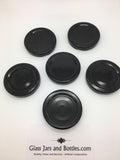 200ml Square Food Jar with 53mm Black Pop-up lid