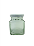 200g Square Food Jar with 53mm White lid