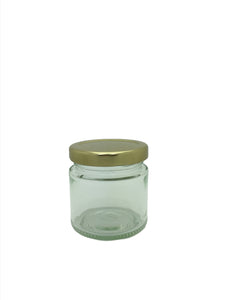 125ml Panelled Round Jam Jar with 58mm twist lid
