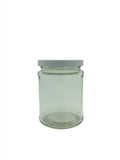 300ml Panelled Round Jam Jar with 70mm twist lid