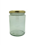500ml Panelled Round Jar with 82mm twist lid