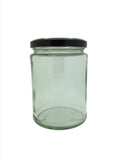 500ml Panelled Round Jar with 82mm twist lid
