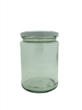 500ml Panelled Round Jar with 82mm twist lid