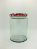500ml Panelled Round Jar with 82mm twist lid