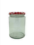 500ml Panelled Round Jar with 82mm twist lid