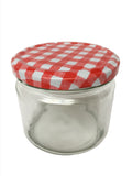 300ml Squat Panelled Jar with 70mm twist lid