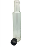 250ml Dorica Glass Bottle with 31.5mm black tamper evident cap or pourer