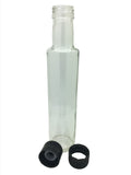 250ml Dorica Glass Bottle with 31.5mm black tamper evident cap or pourer