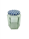 8oz 190ml) Hexagonal Jam Jar with 58mm lids