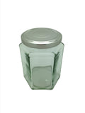 12oz (280ml) Hexagonal Jam Jar with 63mm twist lid