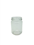 156ml straight sided round jam jar with 53mm twist lid