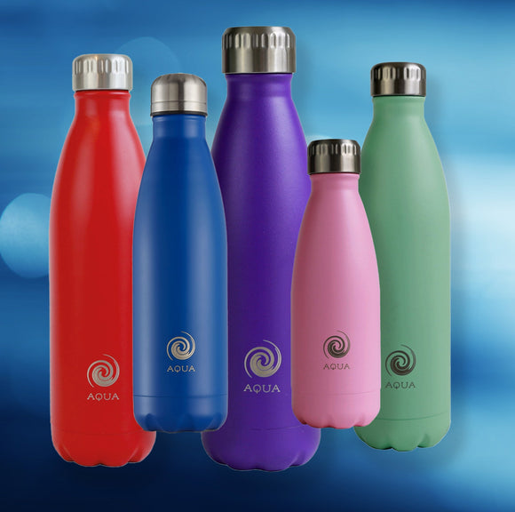 Stay Hydrated and Save 50% on AQUA Reusable Bottles - While Stocks Last!