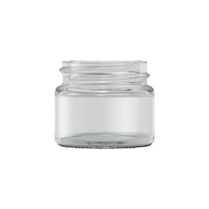 Clear Glass Round Ointment Jar 15ml 38mm cap