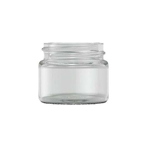 Clear Glass Round Ointment Jar 15ml 38mm cap