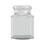 Square Jam Jar 200ml 53mm lid