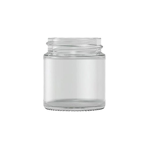 Clear Glass Round Ointment Jar 30ml 38mm cap