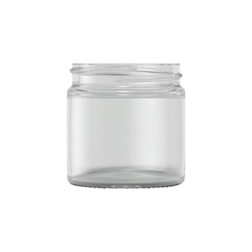 Clear Glass Round Ointment Jar 60ml 51mm cap