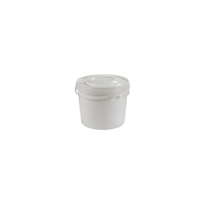 10 ltr PLASTIC HANDLED PAIL C/W T/E LID