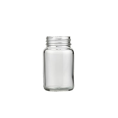 Clear Glass Powder Jar | 60ml | 38mm R3 Cap