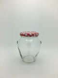 314ml Orcio Jars with 63mm Red & White Gingham lids