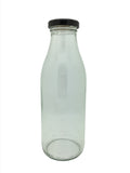 500ml Vintage Milk Bottle with 43mm Black twist lid