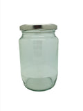 2lb Round Jam Jar with 82mm Silver twist lid