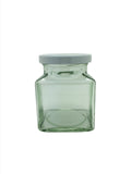 200g Square Food Jar with 53mm White lid