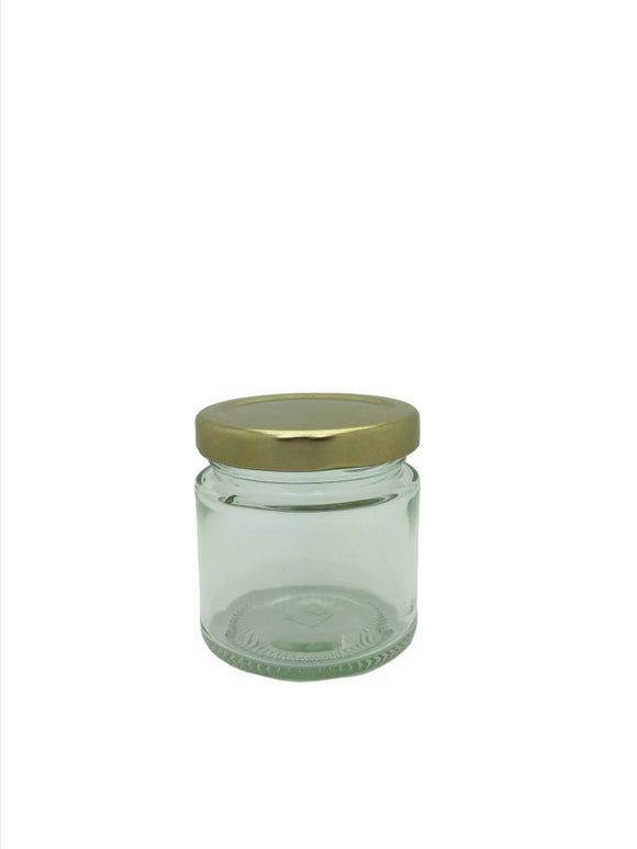 125ml Panelled Round Jam Jar with 58mm twist lid
