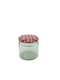 125ml Panelled Round Jam Jar with 58mm twist lid