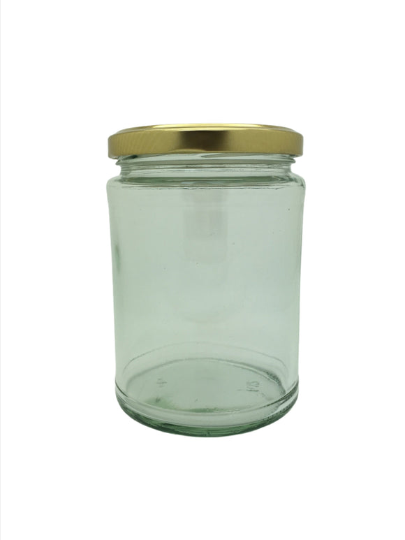 500ml Panelled Round Jar with 82mm twist lid