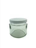 200ml Squat Panelled Jar with 70mm twist lid