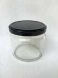 300ml Squat Panelled Jar with 70mm twist lid