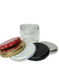 300ml Squat Panelled Jar with 70mm twist lid