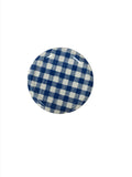 63mm Blue Gingham Twist Off Lids
