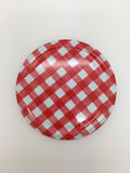 82mm Red & White Gingham Twist Off Lids