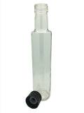 250ml Dorica Glass Bottle with 31.5mm black tamper evident cap or pourer