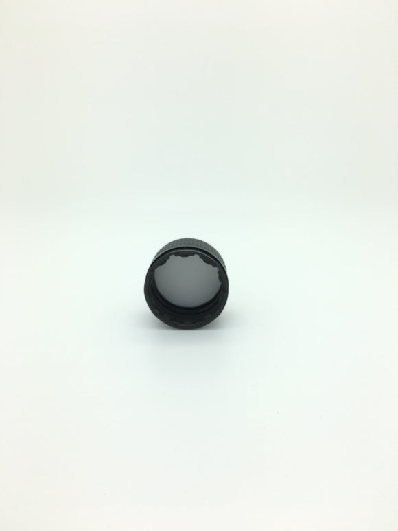 31.5mm Black PP Cap with tamper evident band