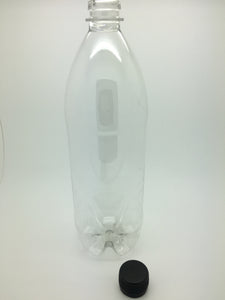 1000ml 1Ltr PET Clear Bottle with 28mm Cap