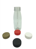 250ml PET Round Juice Bottle with 38mm Caps