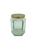 12oz (280ml) Hexagonal Jam Jar with 63mm twist lid