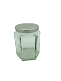 12oz (280ml) Hexagonal Jam Jar with 63mm twist lid