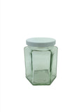 12oz (280ml) Hexagonal Jam Jar with 63mm twist lid