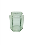 12oz (280ml) Hexagonal Jam Jar with 63mm twist lid