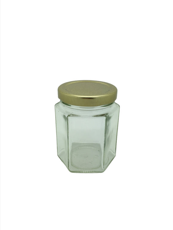 8ozÃƒÆ’Ã¢â‚¬Å¡Ãƒâ€šÃ‚Â (190ml)Hexagonal Jam Jar with 58mm twist lid