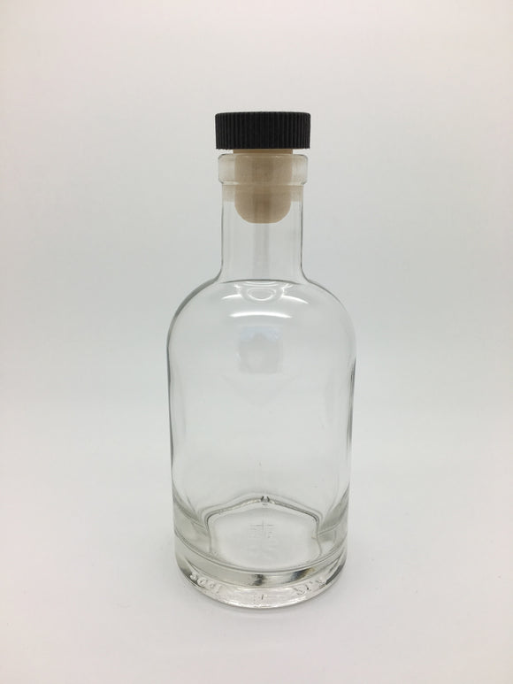 200ml Italian Nocturne Bottle with black cork cap