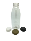 500ml PET Round Juice Bottle with 38mm Caps