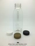 500ml PET Round Juice Bottle with 38mm Caps