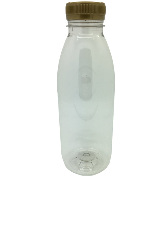 500ml PET Round Juice Bottle with 38mm Caps